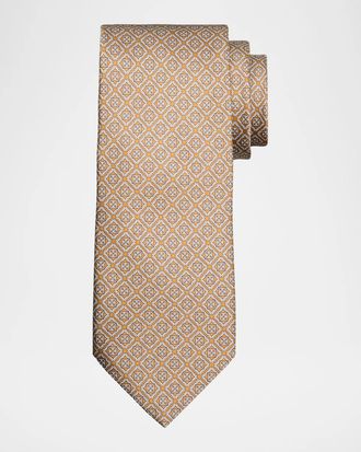 Stefano Ricci Men & apos;s Geometric Square Silk Tie