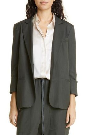 TWP Boyfriend Stretch Wool Blazer in Military at Nordstrom Rack, Size X-Small