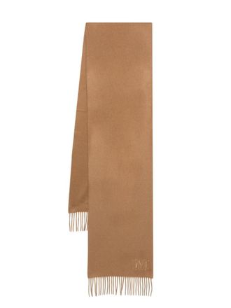 Max Mara Brown Logo Scarf