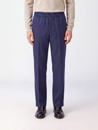 Golden Goose Straight-Leg Virgin Wool Blend Trousers with Elastic Waist