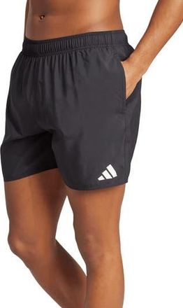 adidas Essentials Swim Trunks in Black/White at Nordstrom Rack, Size Xxx-Large