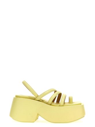 Mars&egrave;ll Bicolor Calfskin Stiletto Heel Womens Sandals