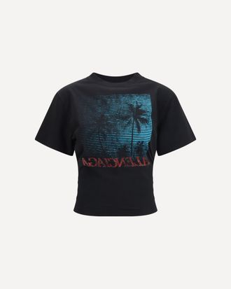 Balenciaga Vintage Holiday cropped T-shirt Female XS