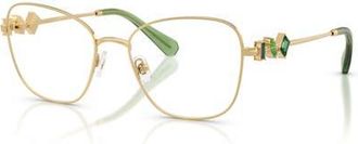 Swarovski 52mm Irregular optical glasses in Gold at Nordstrom