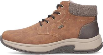 Rieker Nougat Veterschoenen voor de winter - Heren - Veterlaarzen - Bruin - 45 EU - Wol - Schoenen