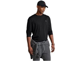 Polo Ralph Lauren Classic Fit Soft Touch Long-Sleeve T-Shirts Mens Clothing Polo Black : 2XL, Cotton/Jersey