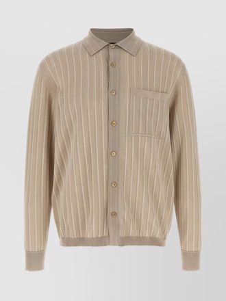 Brioni silk knitted shirt