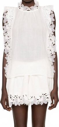 Sea New York Eleannora Embroidered Sleeveless Top In Black