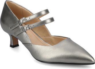Journee Collection Womens Carnation Wide-Width Kitten Heel Mary Jane Pumps