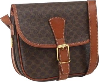 Celine Pre-owned Cross Body Bags, female, Brown, Size: ONE SIZE Pre-owned Plastic Cross Body Bag