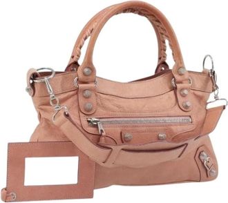 Balenciaga Pre-owned Vintage Hand Bag - Dames - Vintage Handtas - Roze - ONE Size - Leer - Vintage