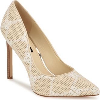 Nine West Tatiana Pointed Toe Pump in Light Natural at Nordstrom Rack, Size 9