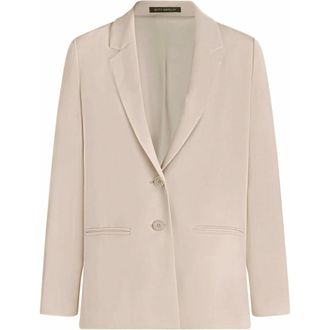 Betty Barclay Elegante Longblazer - Dames - Jassen - Beige - Maat: 3XL Poliester