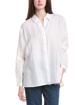 Eileen Fisher Classic Collar Linen Shirt