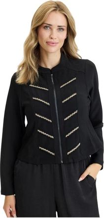 In Front Giacca Leggera - - Jackets - Donna - Nero - XL