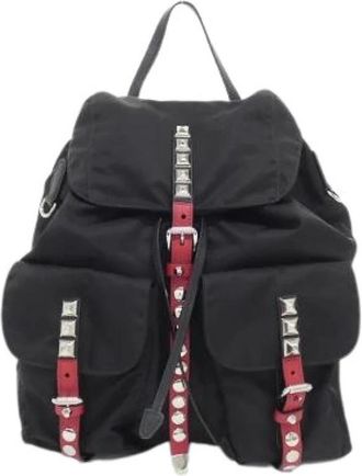 Prada Pre-owned NEW Vela Rugzak - unisex - Vintage Rugzakken - Zwart - ONE Size - Vintage
