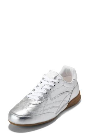 Cole Haan GrandPro Turf 2.0 Sneaker in Silver Leather /White Leather at Nordstrom, Size 7.5