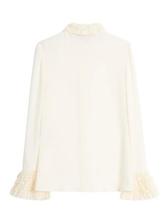 Valentino Garavani georgette shirt - women - Polyamide/Silk - 40 - White
