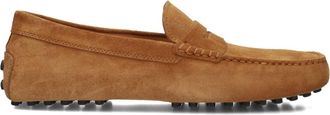 Tod's Mocassino Gommino 22L - Heren - Loafers - Bruin - 40 1/2 EU - Leer - Schoenen