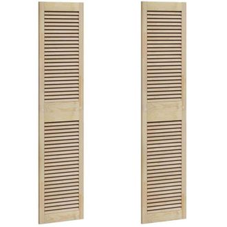 vidaXL Porte per Armadi Altro 2 pcs Marrone 170 x 39.5 x 2.1 cm - Vidaxl