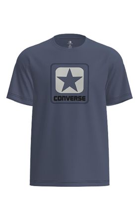 Converse T-Shirt CONVERSE BOX LOGO TEE, Herren, Gr. XXL, slacker blau, Obermaterial: 80% Baumwolle, 20% Polyester, Rundhals, Shirts T-Shirt, sportlicher Stil, 