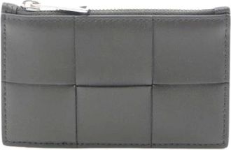 Bottega Veneta Pre-owned Wallets, female, Gray, Size: ONE SIZE Pre-owned Leather Wallet