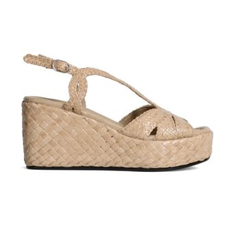 Pons Quintana Wedges, female, Beige, Size: 9 US Ankara-style Platform Sandals