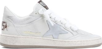 Golden Goose White Solid Ballstar Sneakers