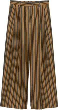 Alberto Biani Brown Straight Flat Front Pant