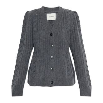 Lisa Yang Cardigan in Cashmere Leire - - Knitwear - Donna - Grigio - XS