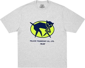 Palace Transport T-Shirt Grey Marl P31TS062