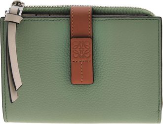 Loewe Slim Compact Wallet - Rosemary/Tan