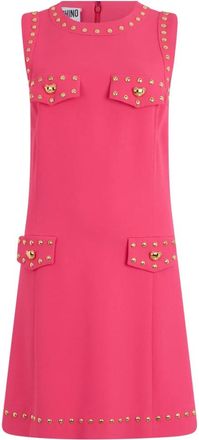 Moschino Mouwloze korte jurk met zakken - Dames - Korte kleedjes - Roze - S - Kleedjes