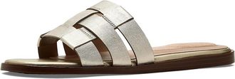 Cole Haan Go-to Ensley Slide Womens Sandals Soft Gold/Powder Leather : 10.5 B - Medium