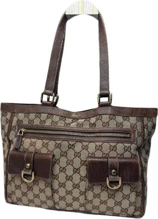 Gucci Pre-owned Tote Bags, female, Brown, Size: ONE SIZE Pre-owned Tote Bag