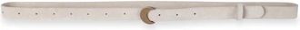 Cortana Luna Riem met Halvemaan Gesp - Dames - Riemen - Beige - ONE Size - Su&egrave;de - Accessoires