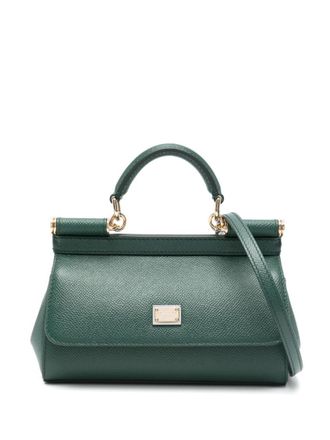 Dolce & Gabbana Green Sicily Small Satchel
