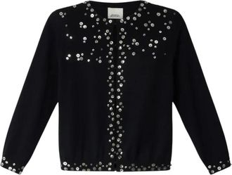Isabel Marant Amaria Cardigan - Dames - Vesten - Zwart - S - Kasjmier - Truien & Vesten