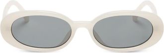 Le Specs Outta Love zonnebril met ovalen montuur - Wit