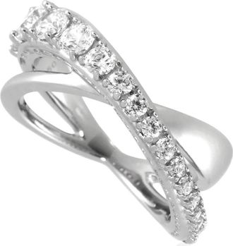 Swarovski Hyperbola Twist Wrap Ring, Size 60