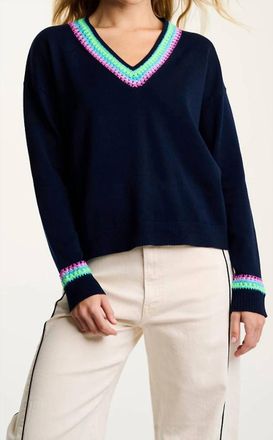 Lisa Todd In The Mix Sweater In Navy