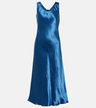 Max Mara Talete satin midi slip dress