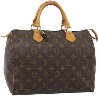 Louis Vuitton Pre-owned Speedy 30 - Dames - Vintage Handtas - Bruin - ONE Size - Leer - Vintage