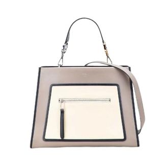 Fendi Pre-owned Handbags, female, Beige, Size: ONE SIZE Pre-owned Vintage Handbag