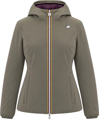 K-Way Double-Faced Slim-Fit Puffer Jacket With Non-Detachable Hood