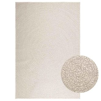 Berkfield Home Rug ZIZUR Cream 160x230 cm Jute Look Indoor & Outdoor | Size: Medium