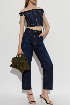 Dsquared2 Denim Top, Womens, Navy Blue