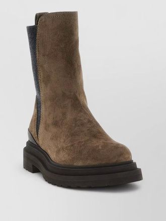 Brunello Cucinelli suede ankle boots