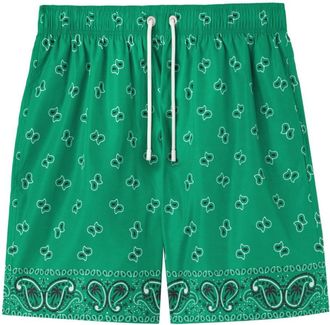 Palm Angels paisley-print swim shorts - men - Polyester/Polyester - S - Green
