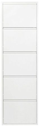 Kare Design Zapatero de 5 compartimentos blanco